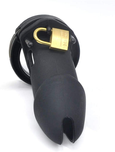 Black Silicone Cock Cage